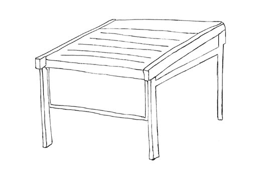 Dibujo de una pérgola