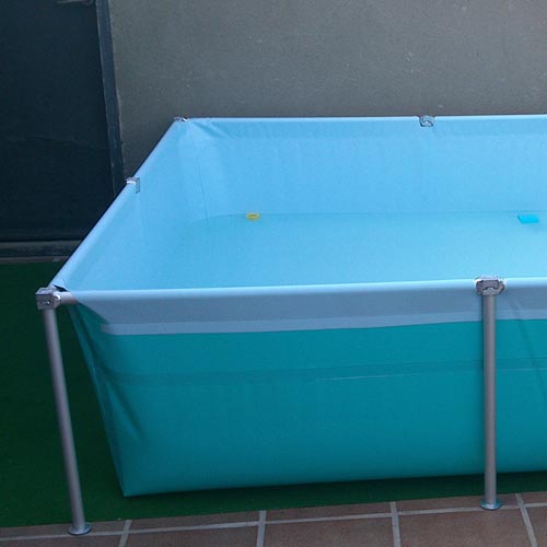 Piscina desmontable nemo en terraza