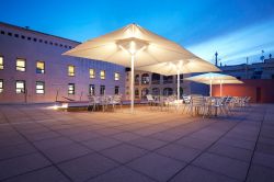 Indus parasols with lighting. Photos by Vicenç Prats of Starp Estudi.