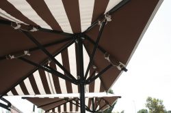 Parasol Ibiza D striped brown