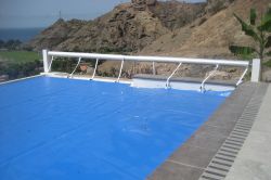 Furling in a pool in the middle of the mountain.