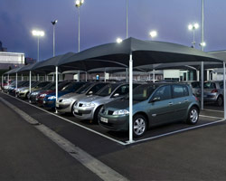 Self-supporting structure moncayo in parking