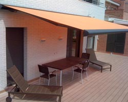 Toldo laranja ma6000 casa Terraço privado