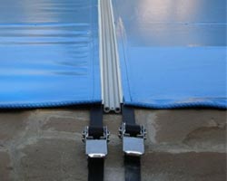 Macro mooring system Pool cover