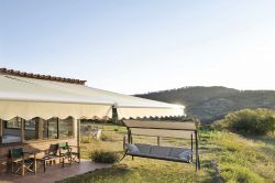 Awning with Green fabric