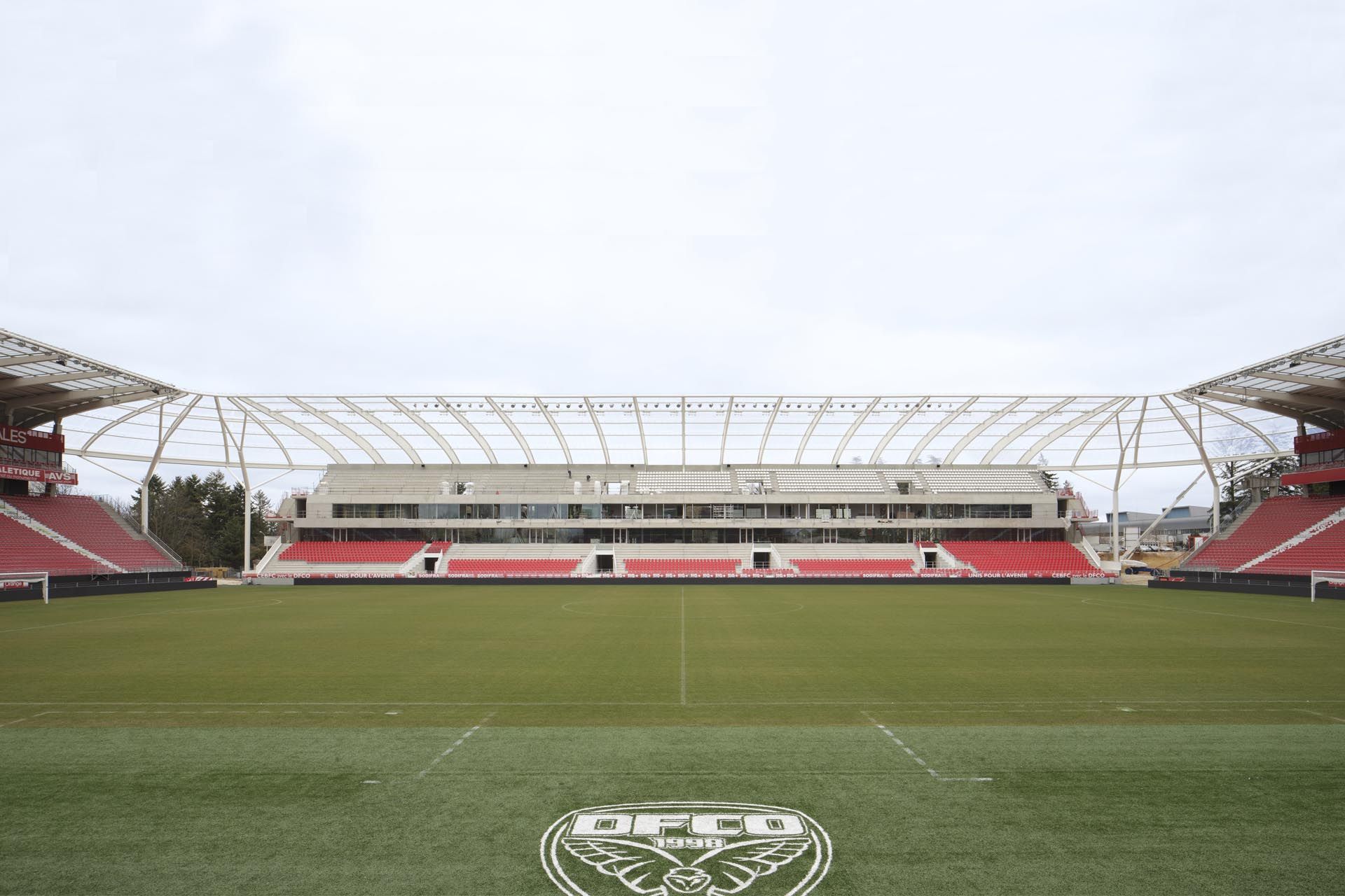  The new tribune of the stadium of Dijon