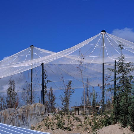 Estructura tensada al aire libre para parque temático viario faunia