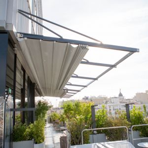 Argus pergola on the terrace of the VP hotel restaurant