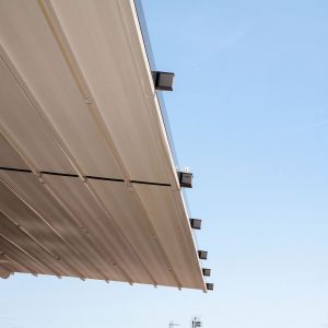 Detail of the roof of the Argus pergola