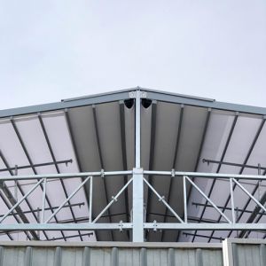 Point of union of the Asgard pergolas