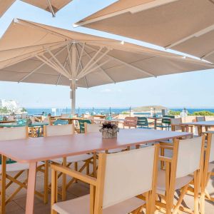 Azores parasol at the pool bar