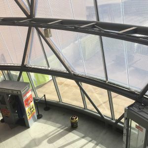 View of the El Ingenio Shopping Center from inside.