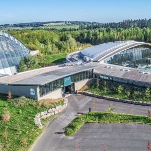 Entire view of the exterior of Center Parcs de Moselle