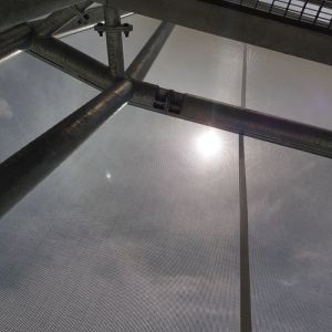 Interior of the tensioned structure