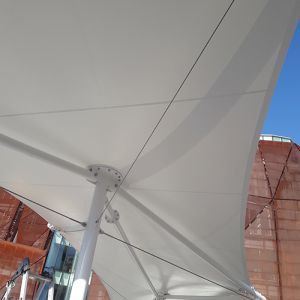 Inside view of the canvas stretched