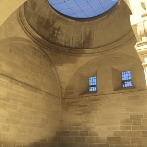 View of the dome from inside the church