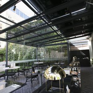 Interior space of the pergola