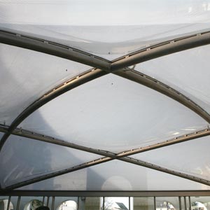 Detalle de la Cubierta ETFE de la Abadía Saint Croix