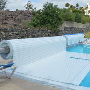 Enrollador de la cubierta de lamas de la piscina svenska