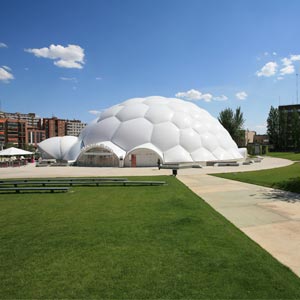 Fachada ETFE como panel de abeja de la cúpula de la plaza milenio