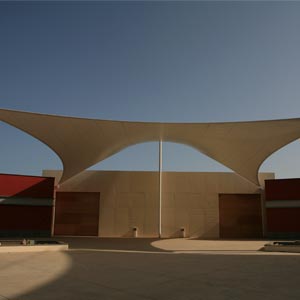 Estructura tensada en espacio urbano Maspalomas de Gran Canaria