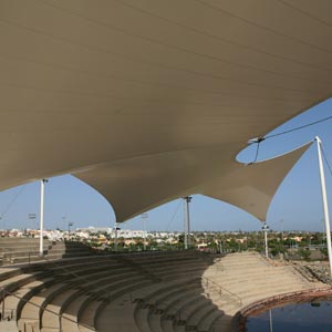 Estructura tensada en maspalomas