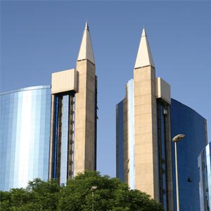 Estructura tensada en PTFE en lo alto de las Torres murcia