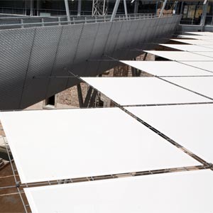 Detalle de la estructura tensada y sus módulos de la Universidad de Cartagena