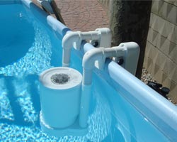 Filtro para piscina desplegable