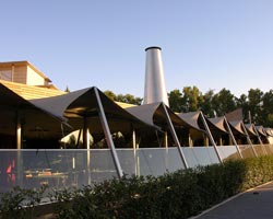 Cubierta pvc terraza restaurante la taula